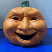 Creepy Laughing Pumpkin Tea Light Candle Holder - £10.21 GBP