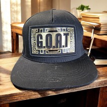 Top Level GOAT Black Gold Snapback Hat Cap - $11.83