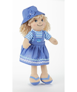 Delton Products Adorable Apple Dumplin&#39; Cloth 14&quot; Doll - Blue Fisher, 14&quot; - £31.56 GBP