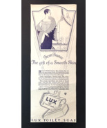 Vtg Large Original Ad Clipping Lux Toilet Soap from France Art Deco Love... - $13.00