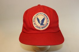 Vintage Eagle Asphalt Products  Snapback Patch Trucker Hat Cap St. Louis... - $9.89