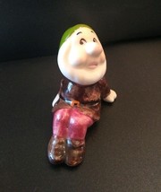 Vintage Disney BASHFUL Snow White &amp; Seven Dwarfs Porcelain Figurine  Japan - £12.79 GBP