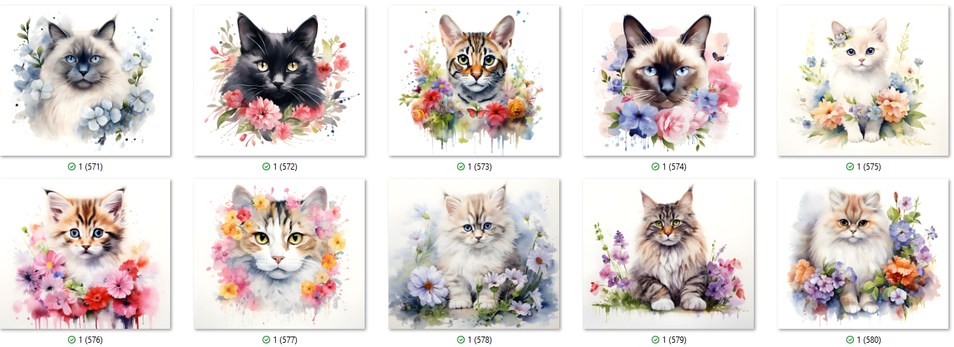 Cat & Dog Sublimation Ready To Press Transfer Prints Bundle Of 10 Transfer Desig Item image 3