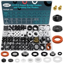 233 Pcs Plumbing And Faucet Washers Assortment Kit For Assorted Spigot W... - £29.92 GBP