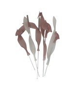 Vintage Frosted Lucite Acrylic Calla Lily Cattails Flower Arrangement Pi... - $253.82 CAD