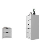 Raymer 2-Pc White Bedroom Set | Dresser &amp; Nightstand - $471.61 CAD