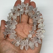 11-24mm, 42 Bds, 83.5g, Natural Terminated Diamond Quartz Beads Strand 1... - £46.91 GBP