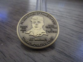 USMC 1st Marines Plank Owner Of Pullers Post Challenge Coin #364S - £13.15 GBP
