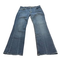 Old Navy Jeans Women&#39;s 14 Blue Denim Stretch 5-Pockets Mid-Rise Bootcut Leg - $25.15