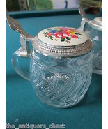 Original BMF 1970s of  Bierseidel Beer Stein Glass ceramic/pewter Lid - $730.64 MXN