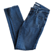 Levi&#39;s Strauss Mid Rise 711 Skinny Blue Jeans Size 26 Waist 28 In Inseam 29 In - £26.01 GBP