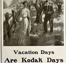 1904 Kodak Camera Vacation Days Advertisement Film Eastman Ephemera 7.5 x 4.5&quot; - £15.66 GBP