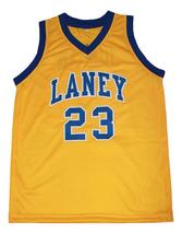Michael Jordan #23 Laney High School Basketball Jersey New Sewn Yellow Any Size image 4