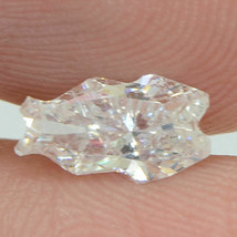 Fish Shape Diamond Natural Loose D SI1 Certified Enhanced Polished 0.50 Carat - £518.07 GBP