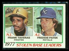 Vintage 1978 Topps Base Ldrs Baseball Card #204 Taveras Pirates - Patek Royals - £6.61 GBP