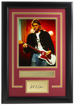 Kurt Cobain Encadré 8x10 Nirvana Photo Avec / Laser Signature - £75.95 GBP