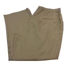 Terea By Andrea Pitter Womans 2X Fly Front Pant Wide Leg Khaki Trouser E... - $12.73