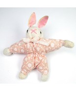 Vintage 80s Plush Easter Bunny Rabbit Pin Brooch Fabric Tiny Easter Spri... - £4.39 GBP