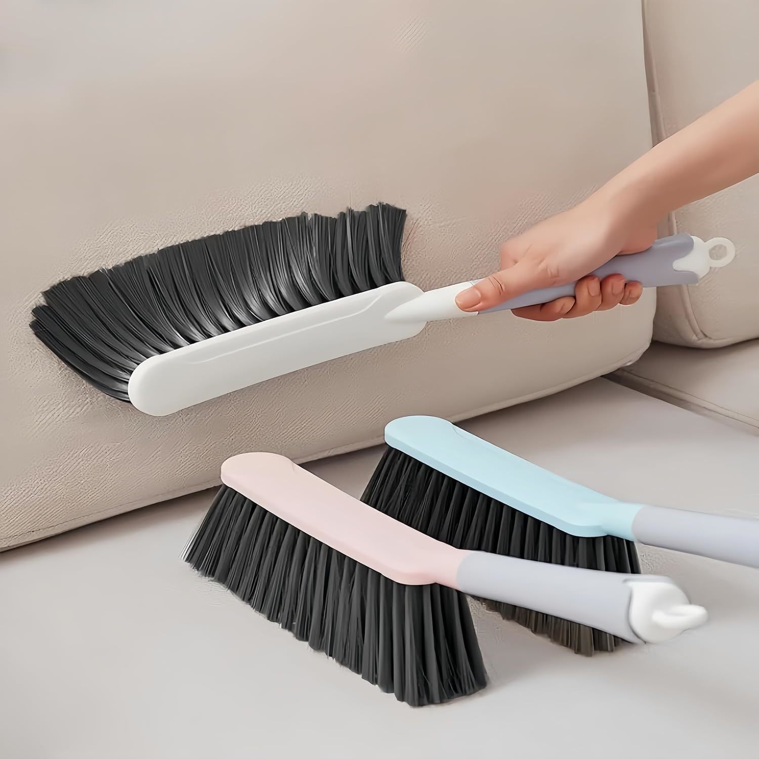 3 Pack 15" Hand Broom Brush,Soft Bristle Bed Cleaning Brush, Sofa Counter Brush,
