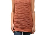 FREE PEOPLE Womens Top Knitted Sleeveless Slim Sienna Brown Size XS OB79... - $36.57
