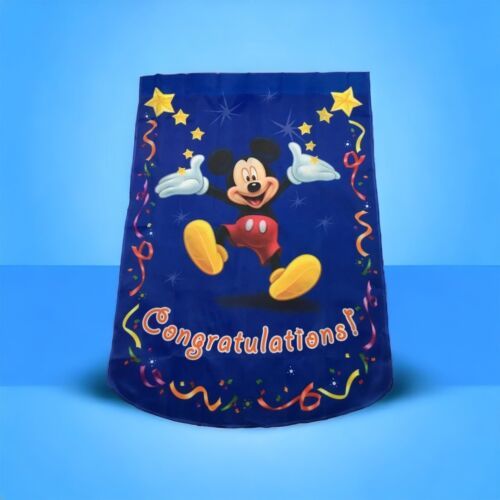 Disney Mickey And Friends Holiday Flag CONGRATULATIONS Banner Blue NWT 28x40 - $39.55