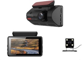 Dash Cam for Car Security Camera Front and Rear Vehicle Camera Dual DashCam Back - £35.60 GBP