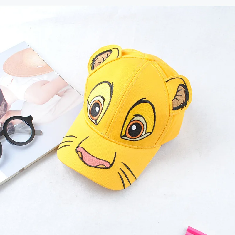   Lion  Simba Children Hat Kids Boys Girls Baseball Cap Cute Ears Adjustable  Ha - £135.91 GBP