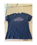 Harley Davidson Women&#39;s Black Shirt XL, 2005 Stockholm Sweden Tee, Biker... - $9.90