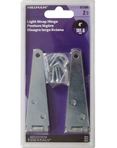 Hillman Hardware Essentials 851664 Light Strap Hinges Zinc-Plated 4-Inch... - $28.05