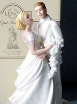 Lenox Bride &amp; Groom Cake Topper Figurine Opal Innocence Wedding 8"H New ... - $64.25