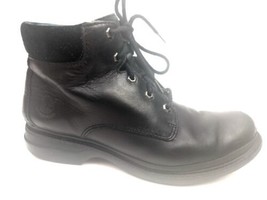 Timberland Men&#39;s Premium Leather Waterproof Lace Up Boots Black Sz 9 M W... - $29.95