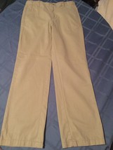 Size 12 Regular Cherokee pants ultimate khaki flat front uniform boys - $7.99