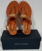 Tommy Hilfiger Strap Thong Sandal Brown Size 8.5 M - £28.57 GBP