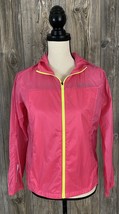MERRELL &quot;Select Wind&quot; Windbreaker Jacket Women&#39;s XS Pink/Yellow Reflective  - £17.90 GBP