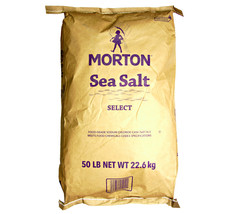 Morton Sea Salt (Food Grade) Bulk 50 lb. Bag - £73.73 GBP