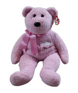Ty Beanie Buddies It&#39;s A Girl Pink Teddy Bear Plush Stuffed Animal Toy 2... - £12.38 GBP