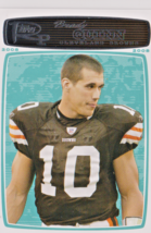 Brady Quinn Cleveland Browns Quarterback 2008 Topps ROOKIE PROGRESSION Card #123 - £1.19 GBP