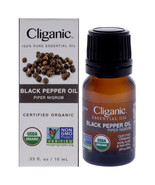 Organic Black Pepper by Cliganic for Unisex - 0.33 oz Oil - $16.22 CAD