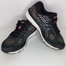 Asics Gel Cumulus 21 Black Sun Coral Women&#39;s Sz 8 Running Shoes 1012A468 GUC - £11.76 GBP