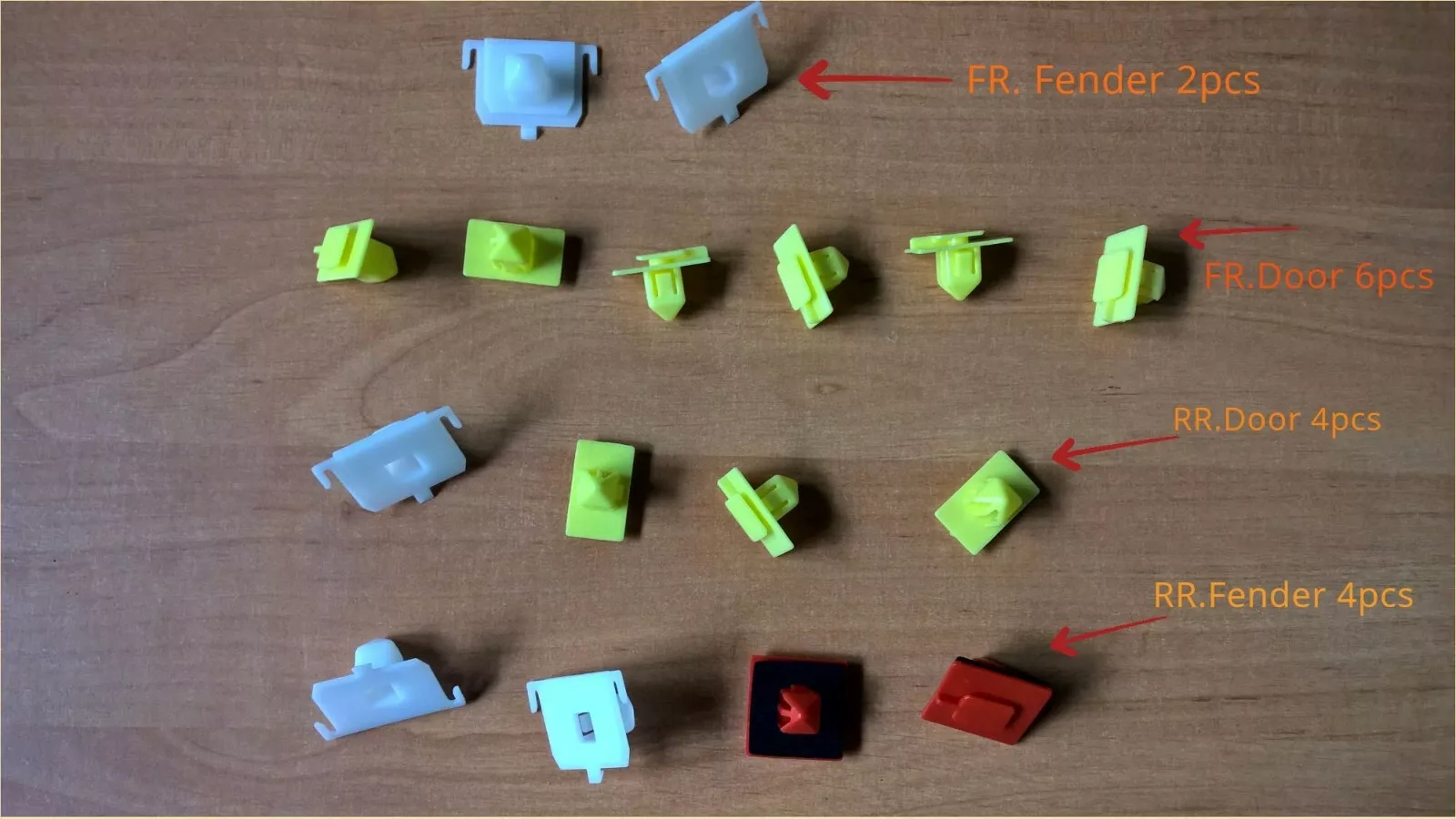Land Cruiser 100 98-2007 Door,Fender moulding clips (16pcs) - $42.82