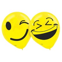 Emoji LOL Birthday Party Latex 12&quot; Balloons 6 Ct - £3.10 GBP