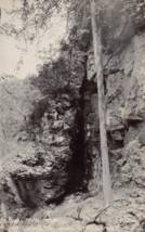 Along The TRAIL-MAQUOKETA Caves Iowa State PARK~1930s Real Photo Postcard - £5.48 GBP