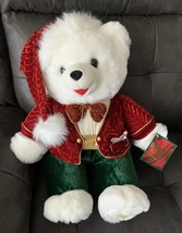 2002 Dan Dee Snowflake Teddy Bear Christmas Holiday White Stuffed Plush 18&quot;  - £30.44 GBP