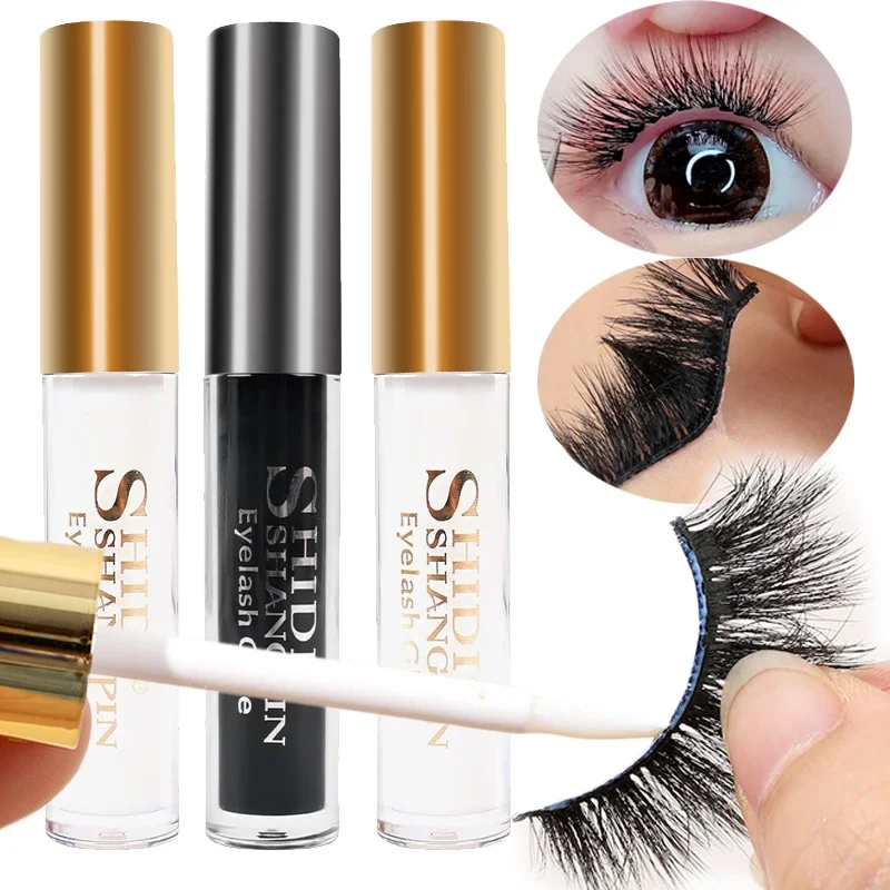 Clear Black Eyelash Glue Waterproof B Eyelash Extension Glue Self Adhesive Profe - £18.92 GBP