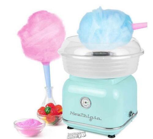 Nostalgia Electrics Retro Cotton Candy Maker Baby Blue Cones - $56.99