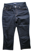 Chaps Women&#39;s Blue Denim Capri Stretch Waistband Jeans ~4~RN 41381 - £9.60 GBP