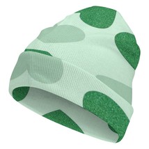 Mondxflaur Green Hearts Winter Beanie Hats Warm Men Women Knit Caps for Adults - £15.17 GBP