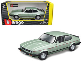 1982 Ford Capri Light Green Metallic 1/24 Diecast Car Bburago - $36.51