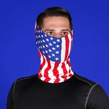 10 Pcs American Flag Face Mask Bandana Reusable Fashion Cover Neck Gaite... - £10.46 GBP