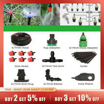 Garden Irrigation System Kit Automatic Garden Watering System with Adjustable Dr - £11.98 GBP+